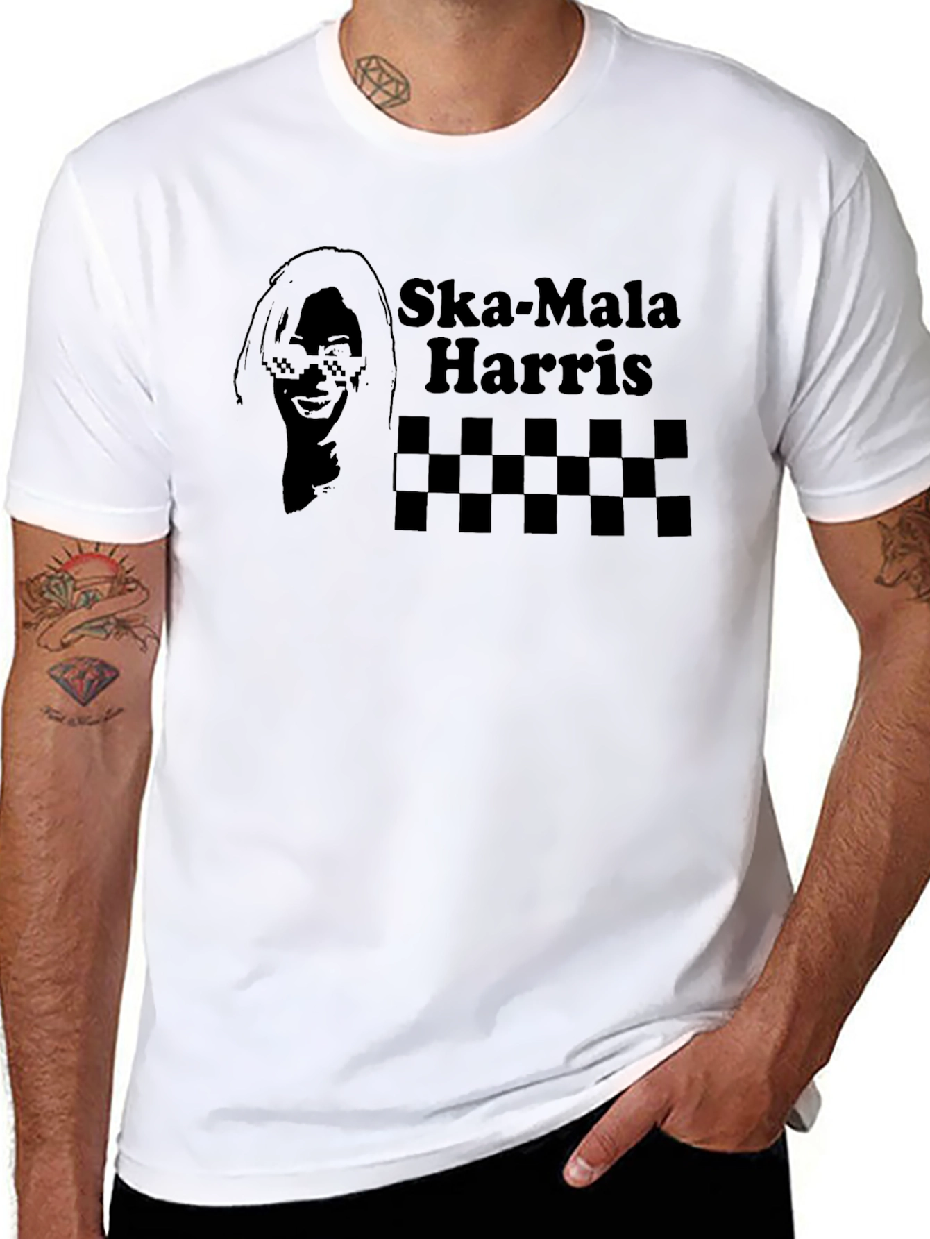 Ska-Mala Harris Black Graphic Tee
