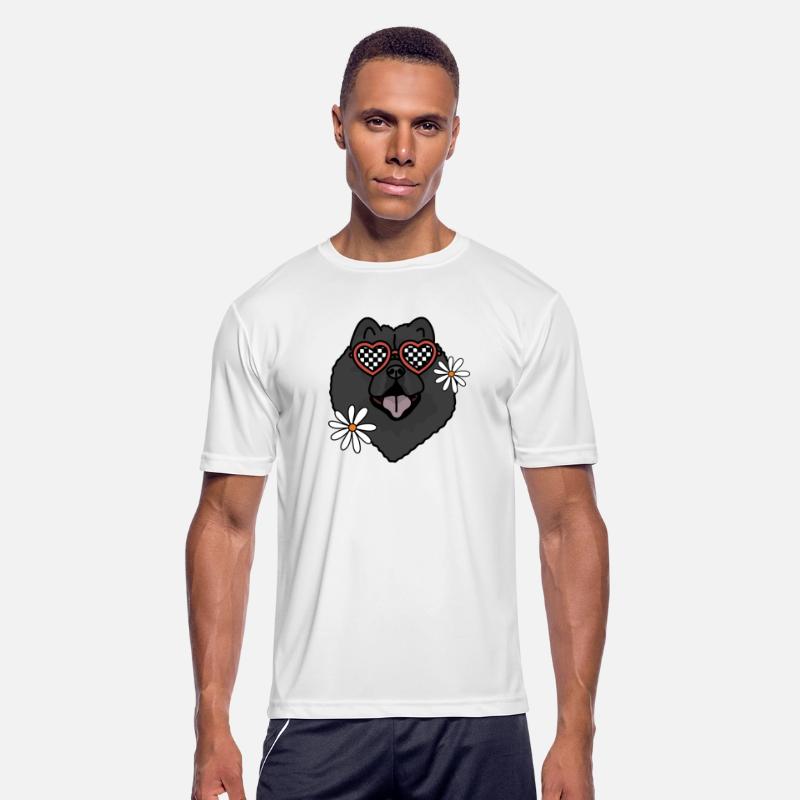 Chowchow Black retro dog
