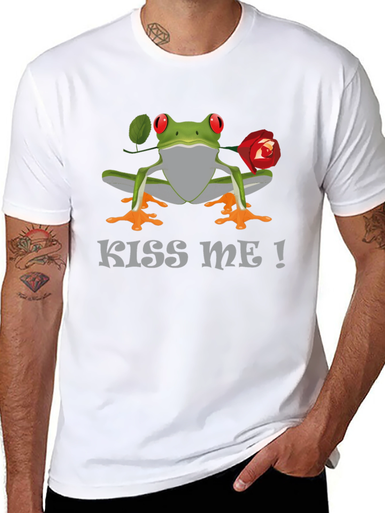 Kiss Me Frog T-Shirt - Funny Animal Tee
