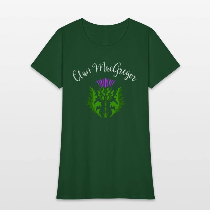 Clan MacGregor Surname Thistle Flower Scottish