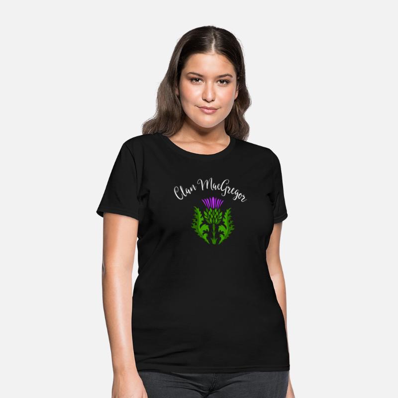Clan MacGregor Surname Thistle Flower Scottish
