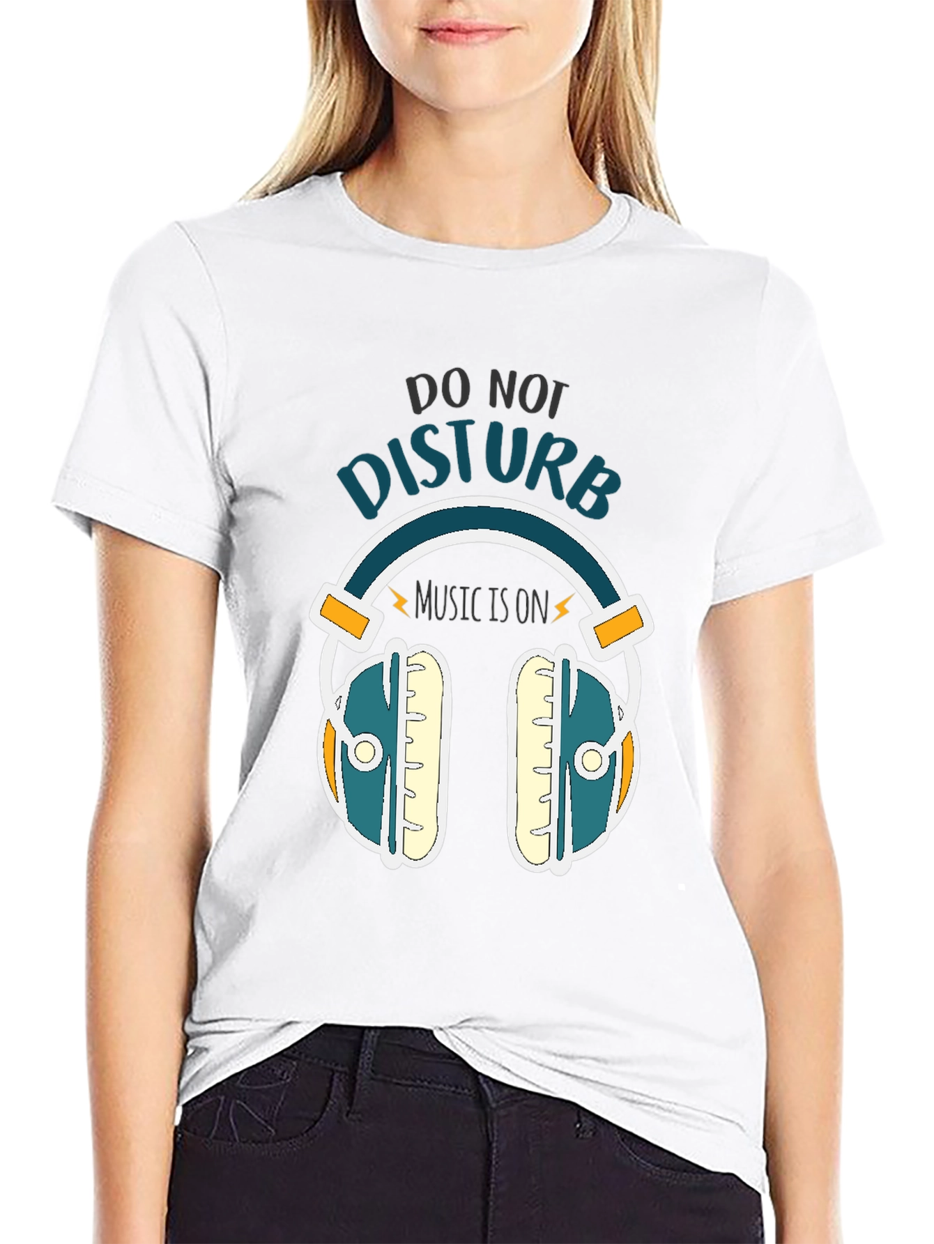 Do Not Disturb Music On Graphic Tee