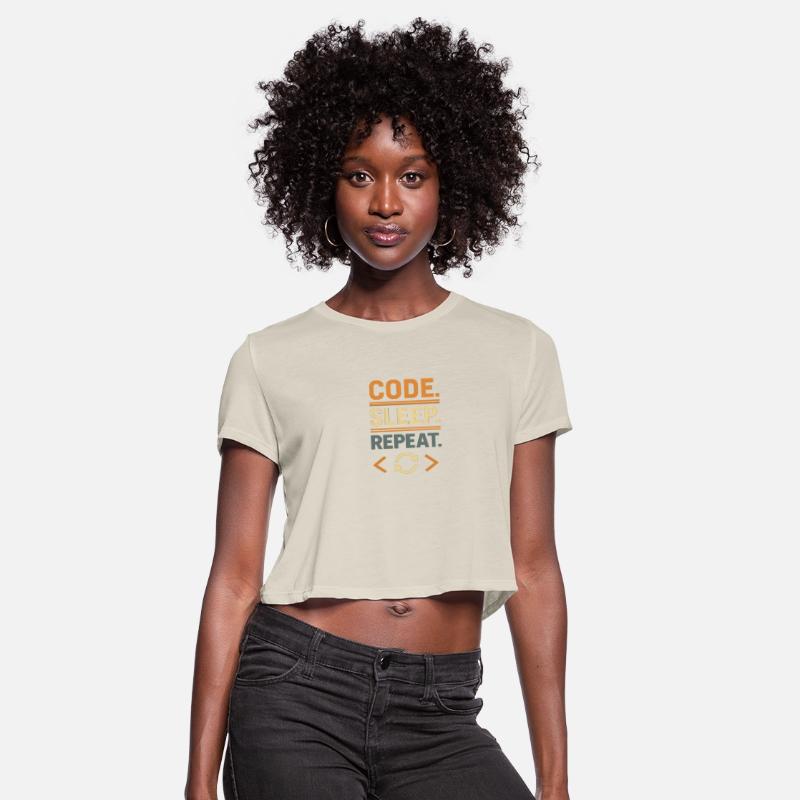 Code Sleep Repeat Typography Design
