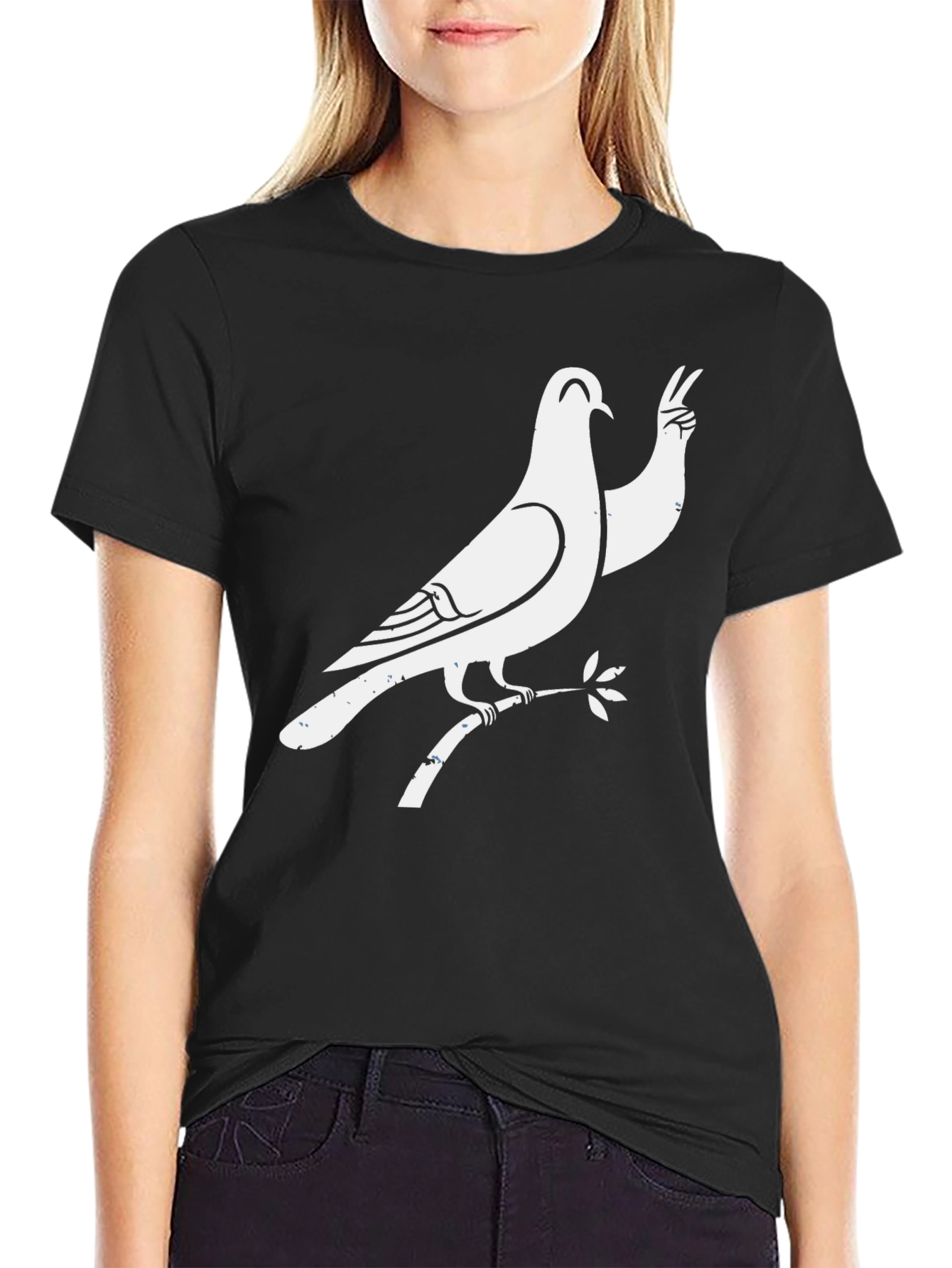 Dove Peace Sign Graphic Tee