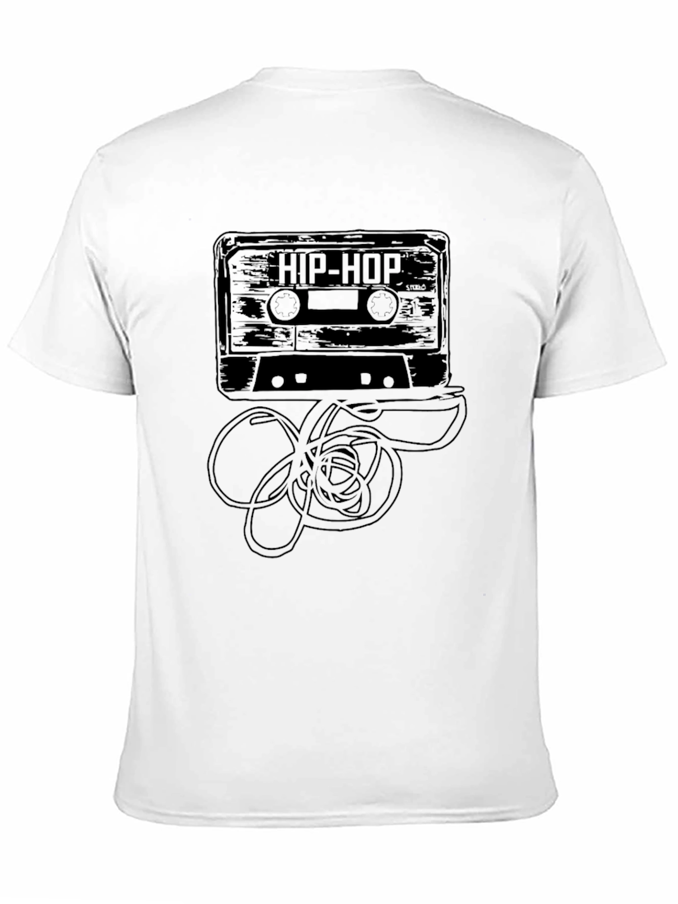 Hip Hop Cassette Tape Graphic T-Shirt
