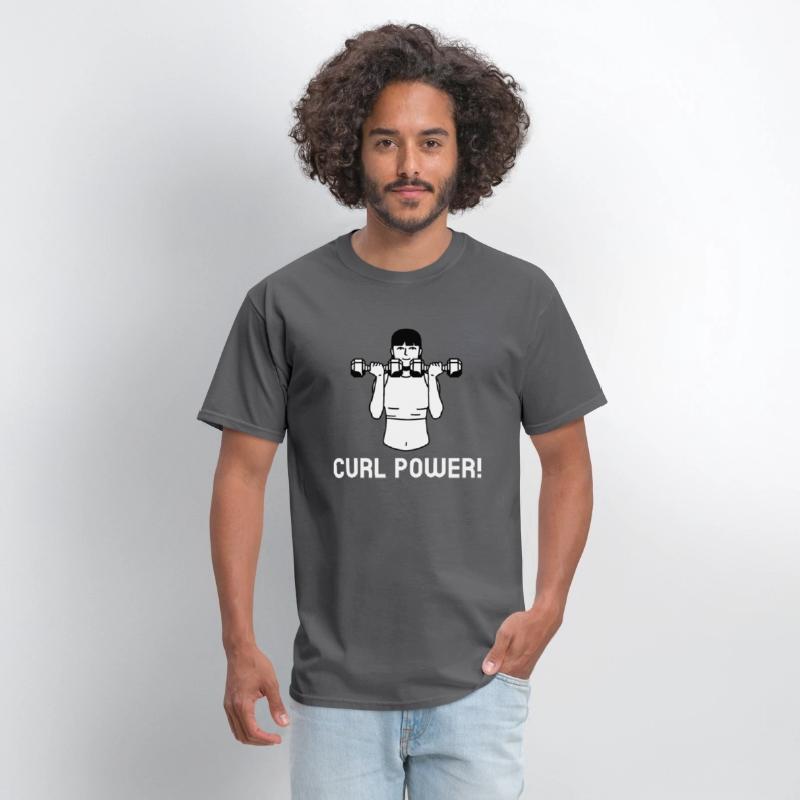 Curl Power Funny Gym Bro