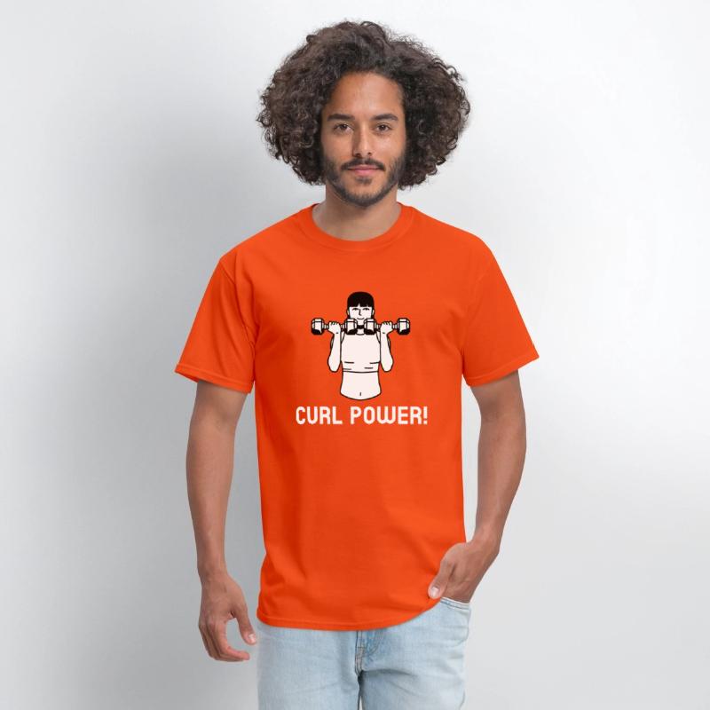 Curl Power Funny Gym Bro