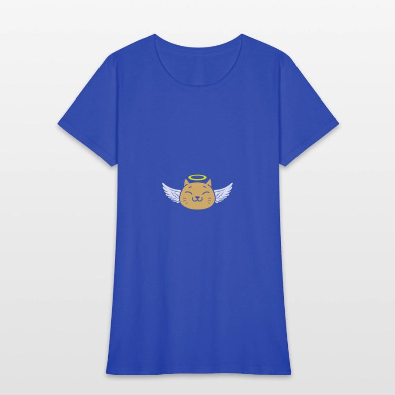 Cute angel cat