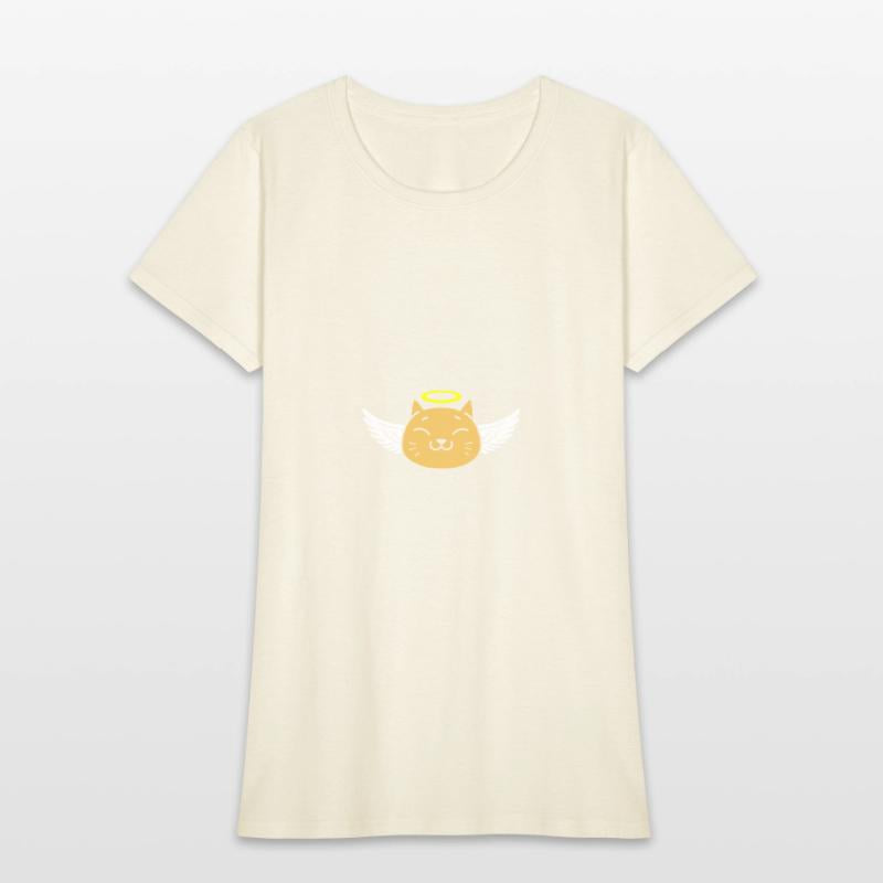 Cute angel cat