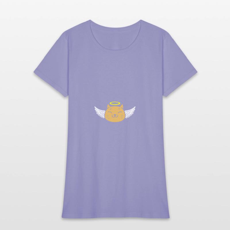 Cute angel cat