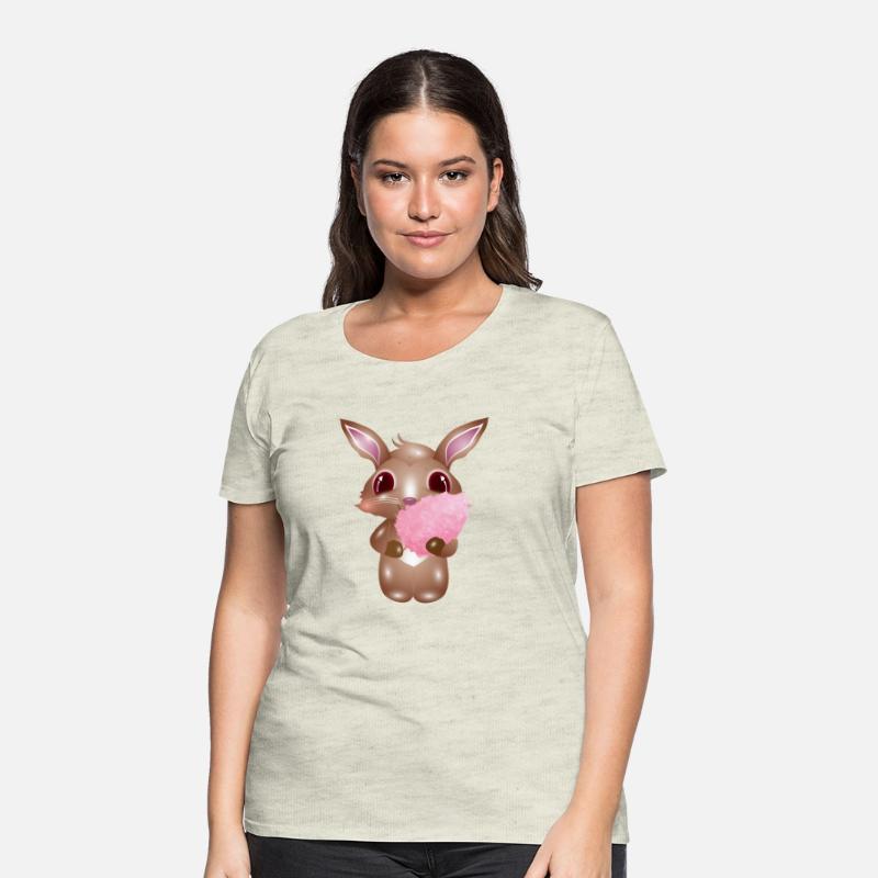 cute bunny with pink cotton candy