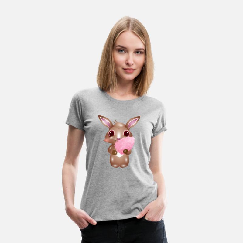 cute bunny with pink cotton candy