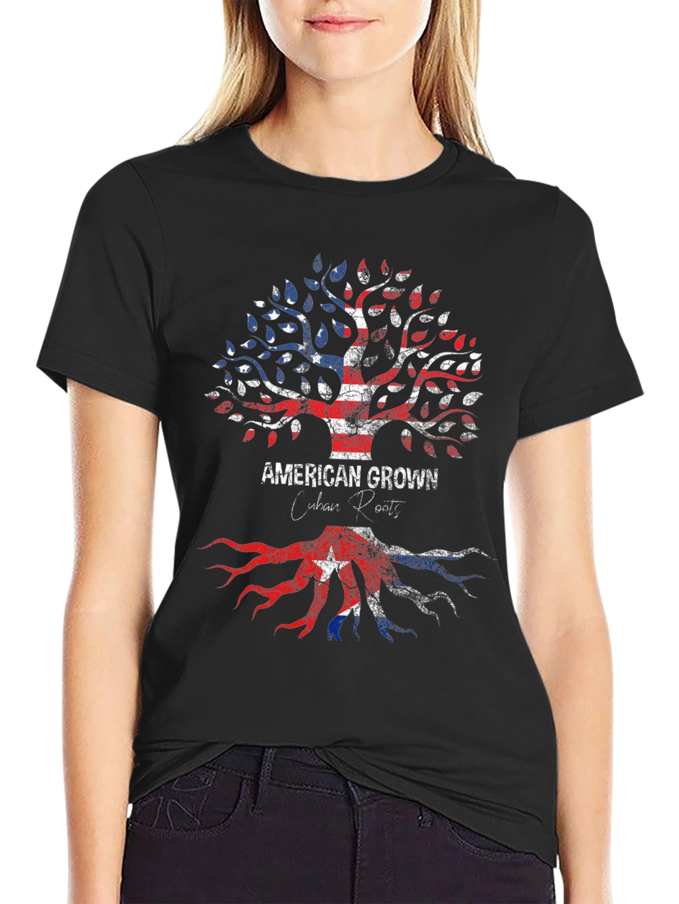 American Grown Cuban Roots Graphic Tee