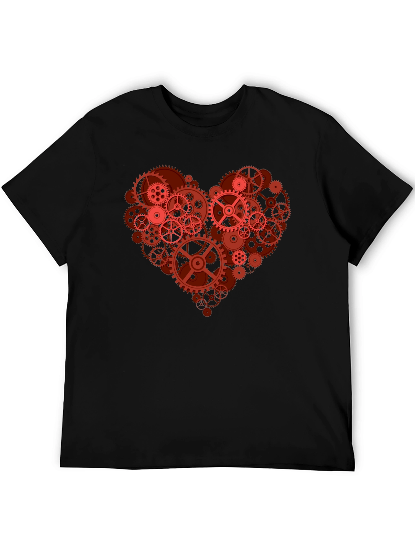 Gear Heart Graphic T-Shirt - Mechanical Love