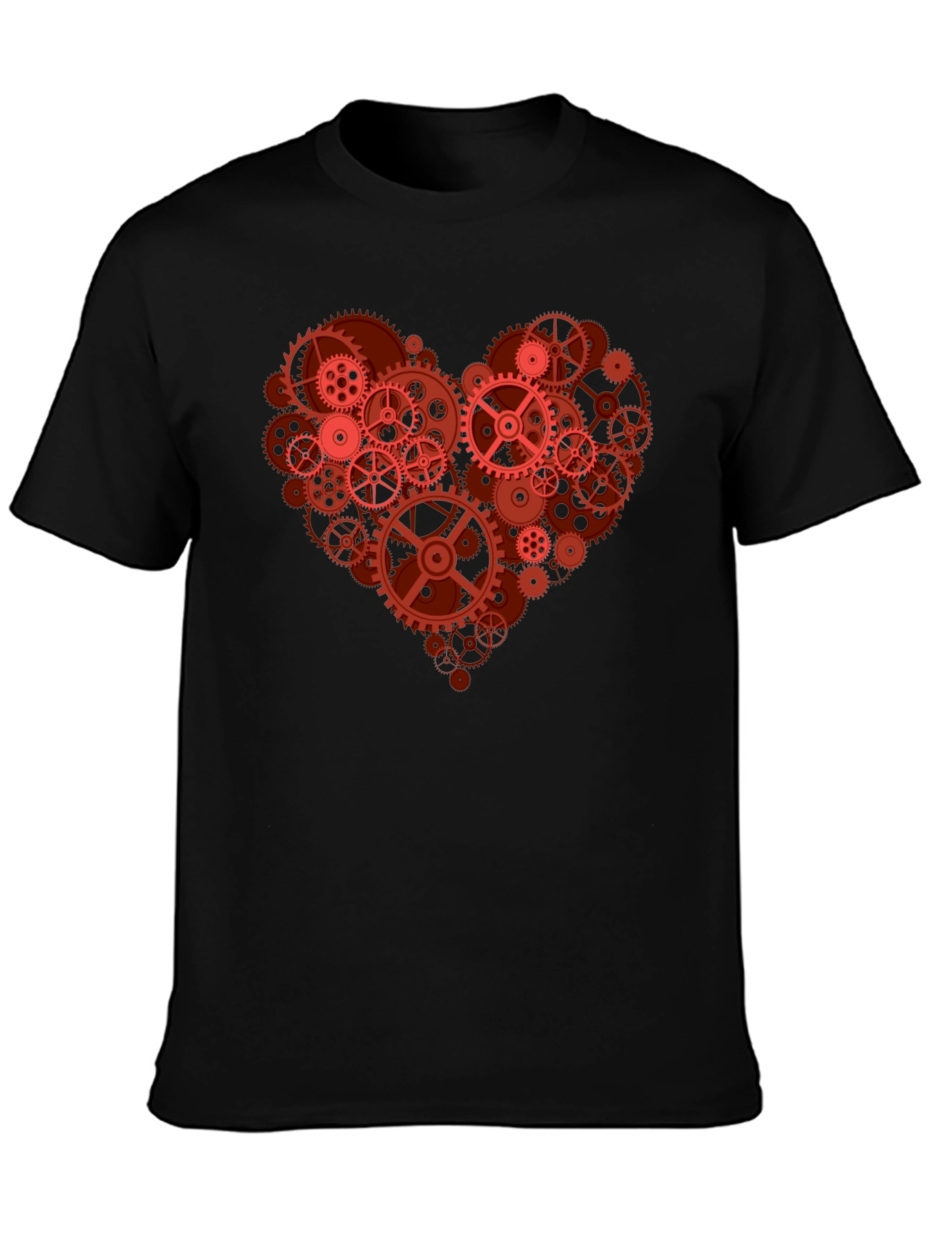 Gear Heart Graphic T-Shirt - Mechanical Love