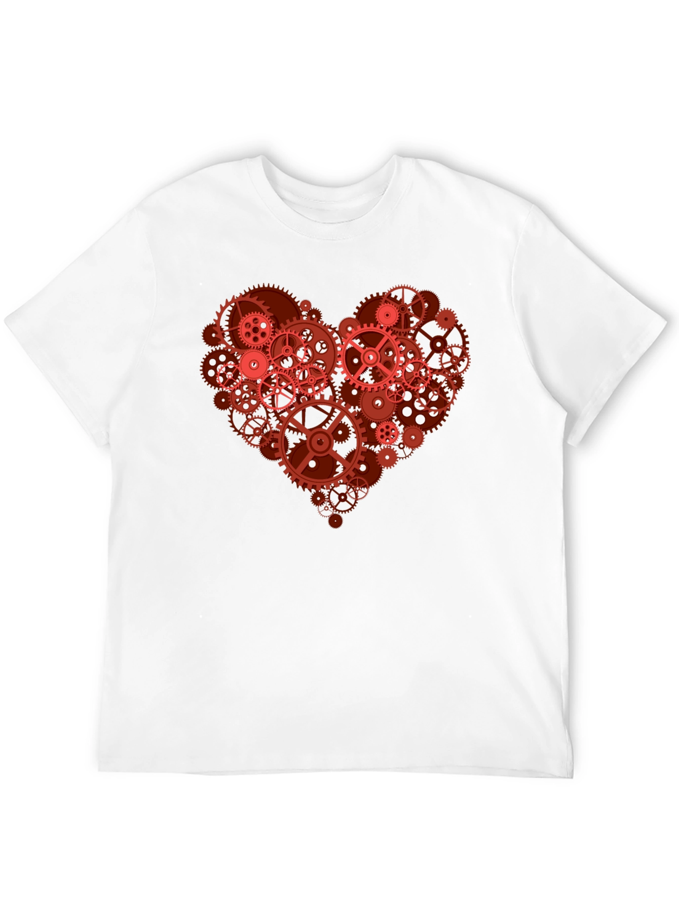 Gear Heart Graphic T-Shirt - Mechanical Love