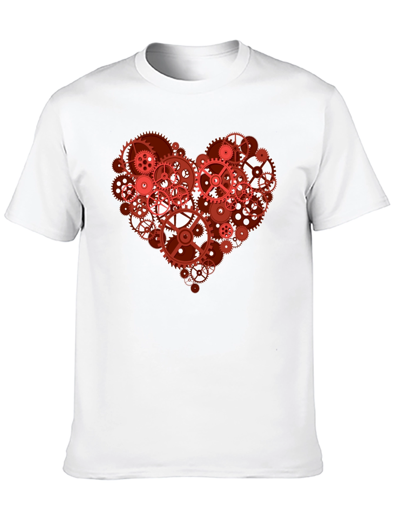 Gear Heart Graphic T-Shirt - Mechanical Love