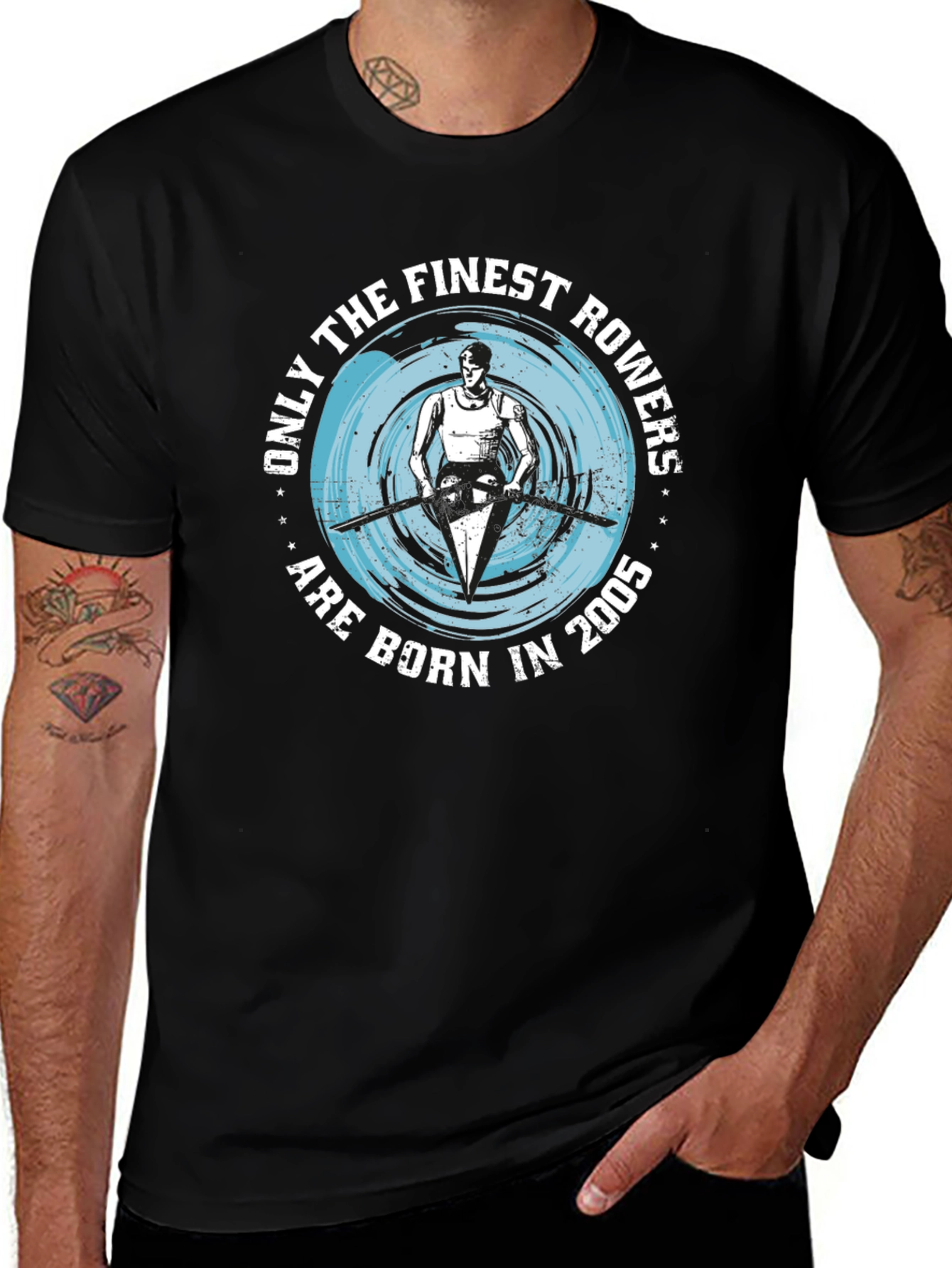 Finest Rowers Born in 2005 Black T-Shirt