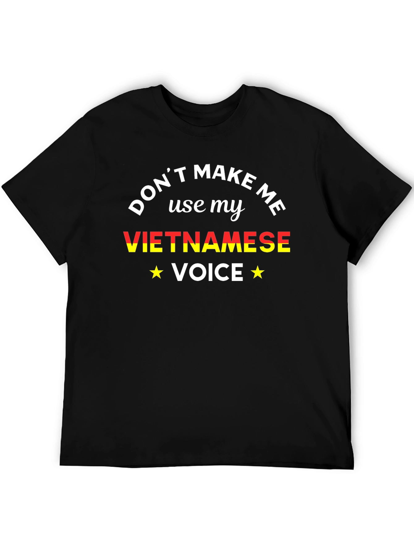 Vietnamese Voice Graphic Tee - Unisex Black T-Shirt