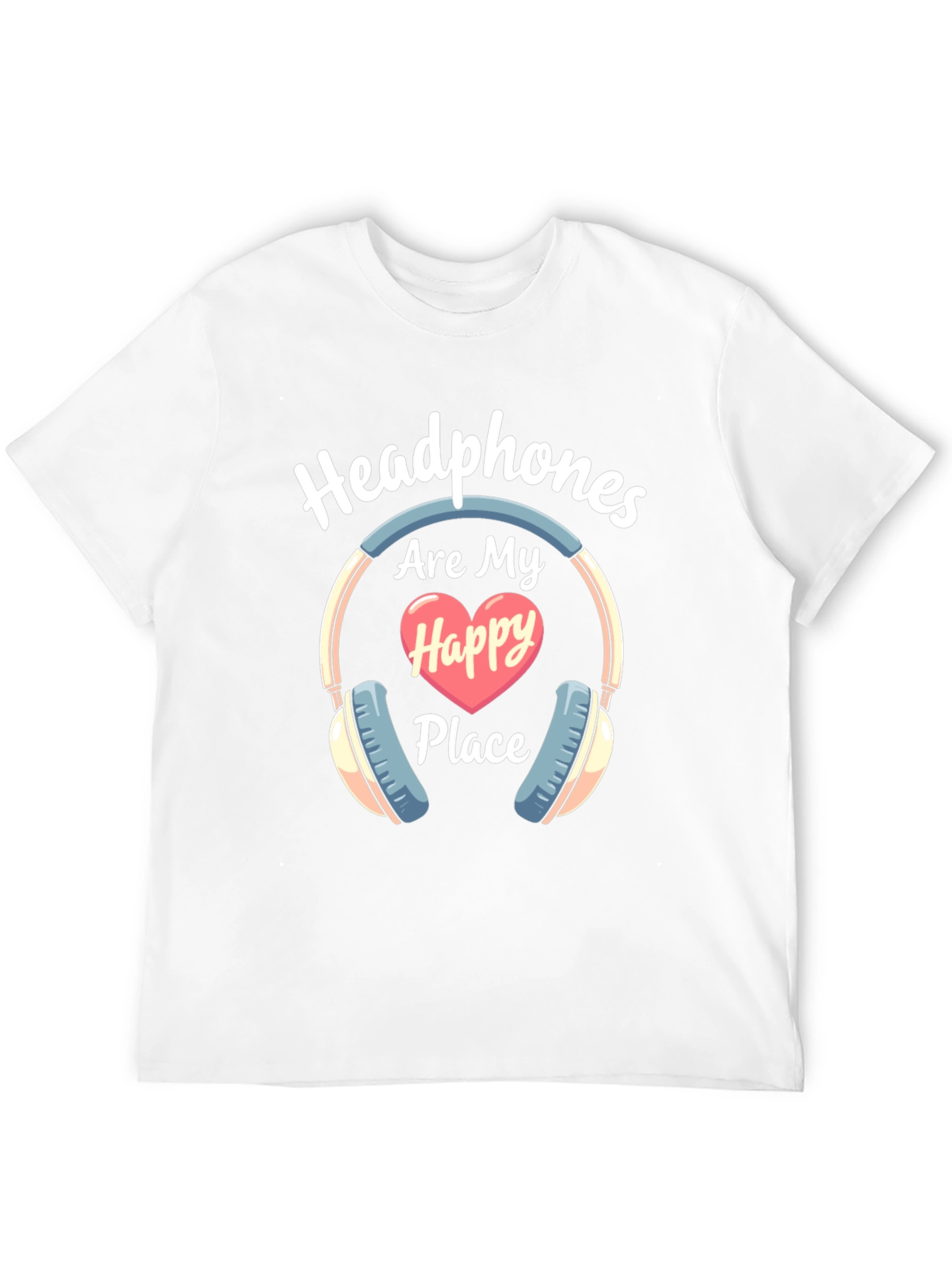 Headphones Are My Happy Place T-Shirt