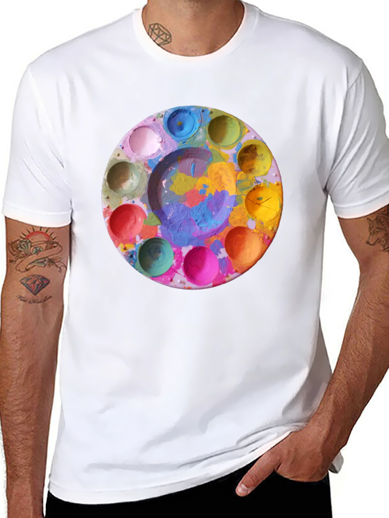 Painters Palette T-Shirt - Artistic Design