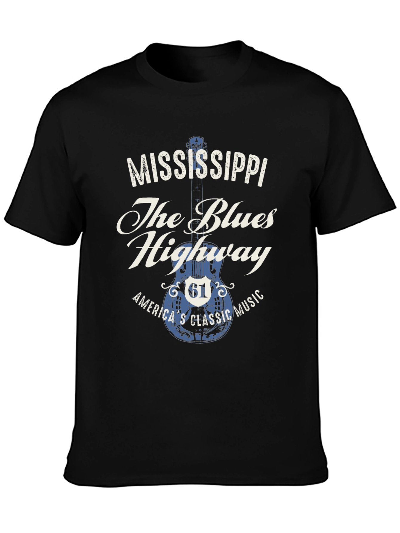 Mississippi Blues Highway Graphic T-Shirt