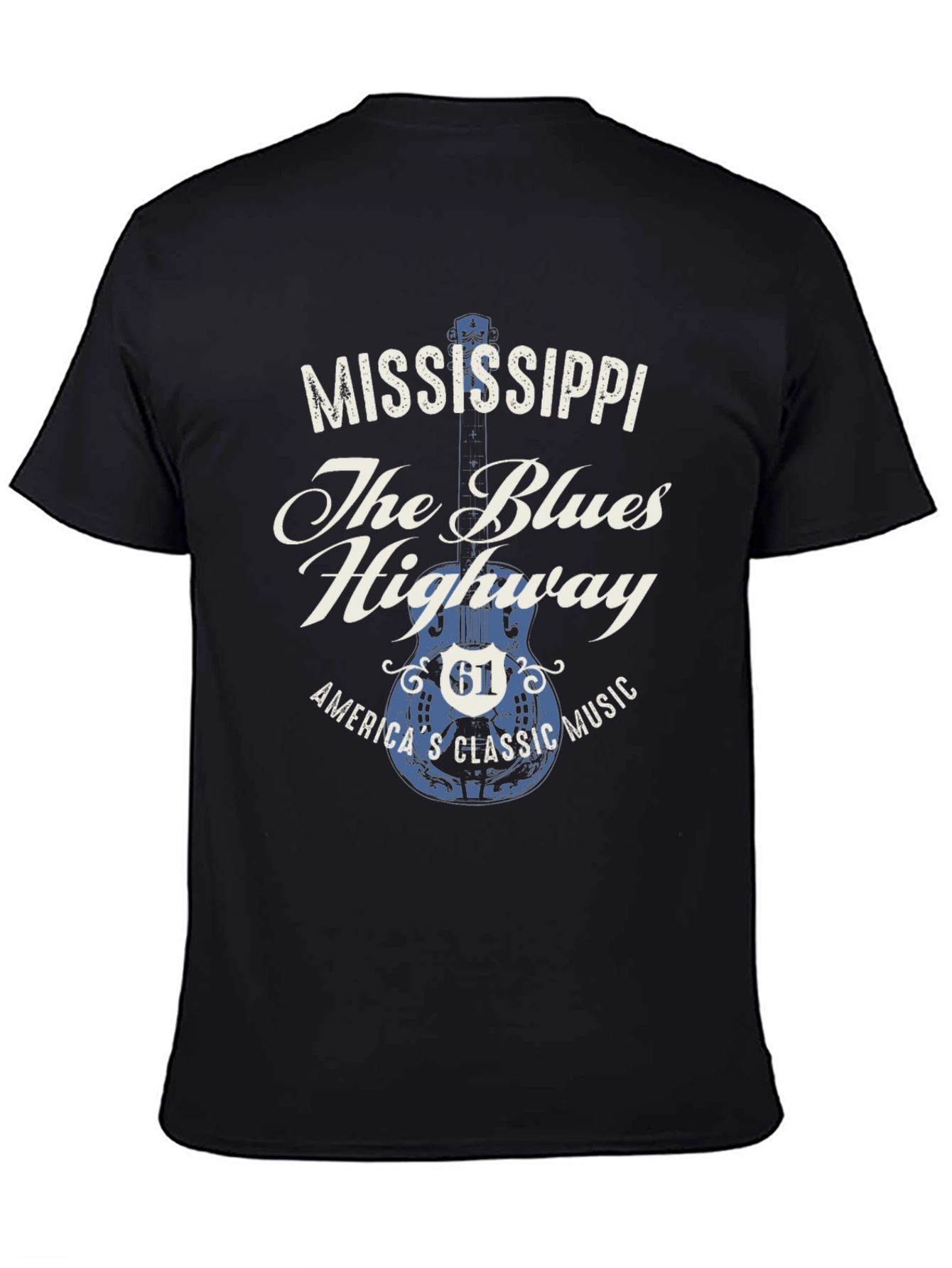 Mississippi Blues Highway Graphic T-Shirt