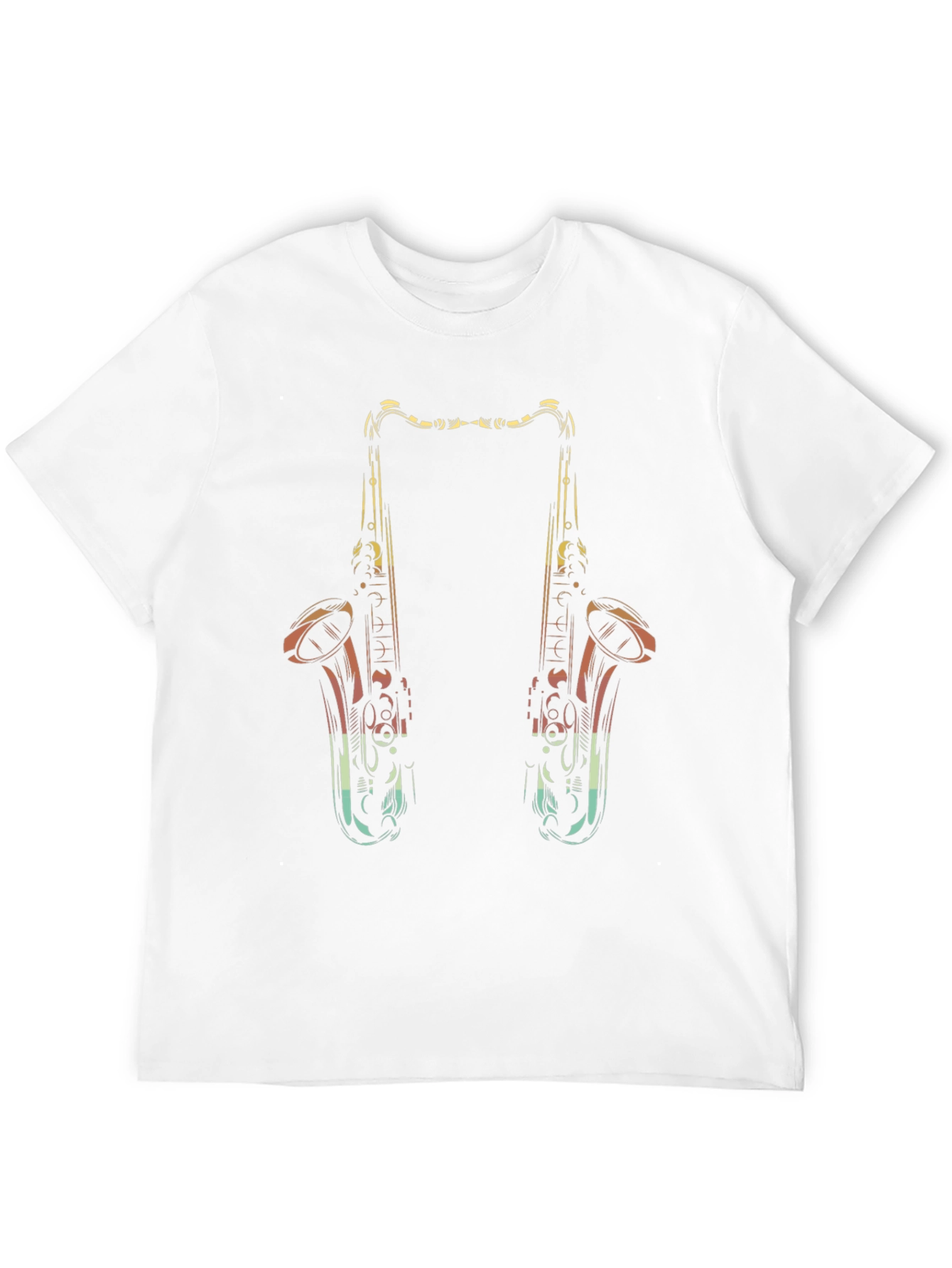Saxophone Graphic Black T-Shirt