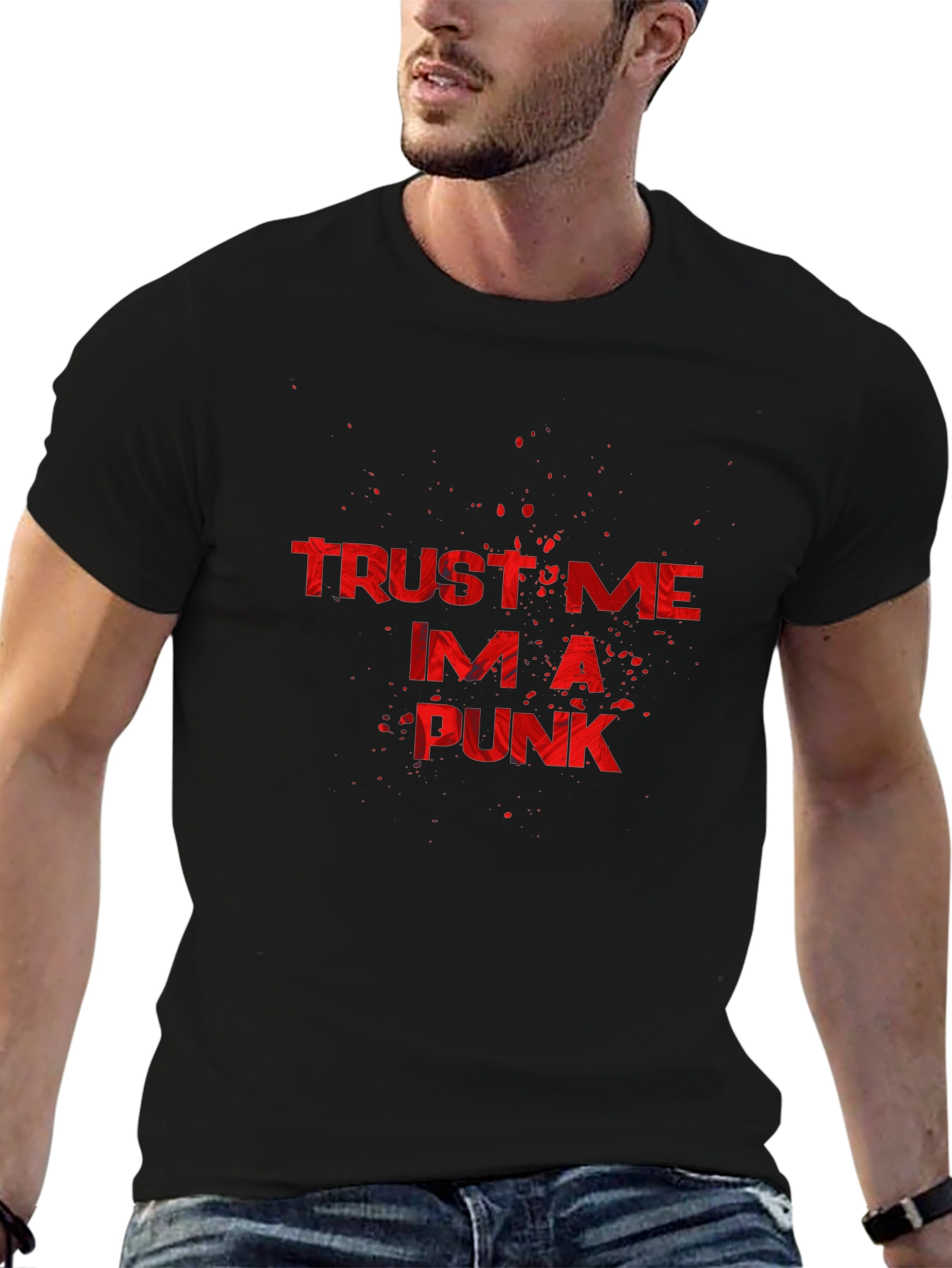 Trust Me Im A Punk T-Shirt - Black