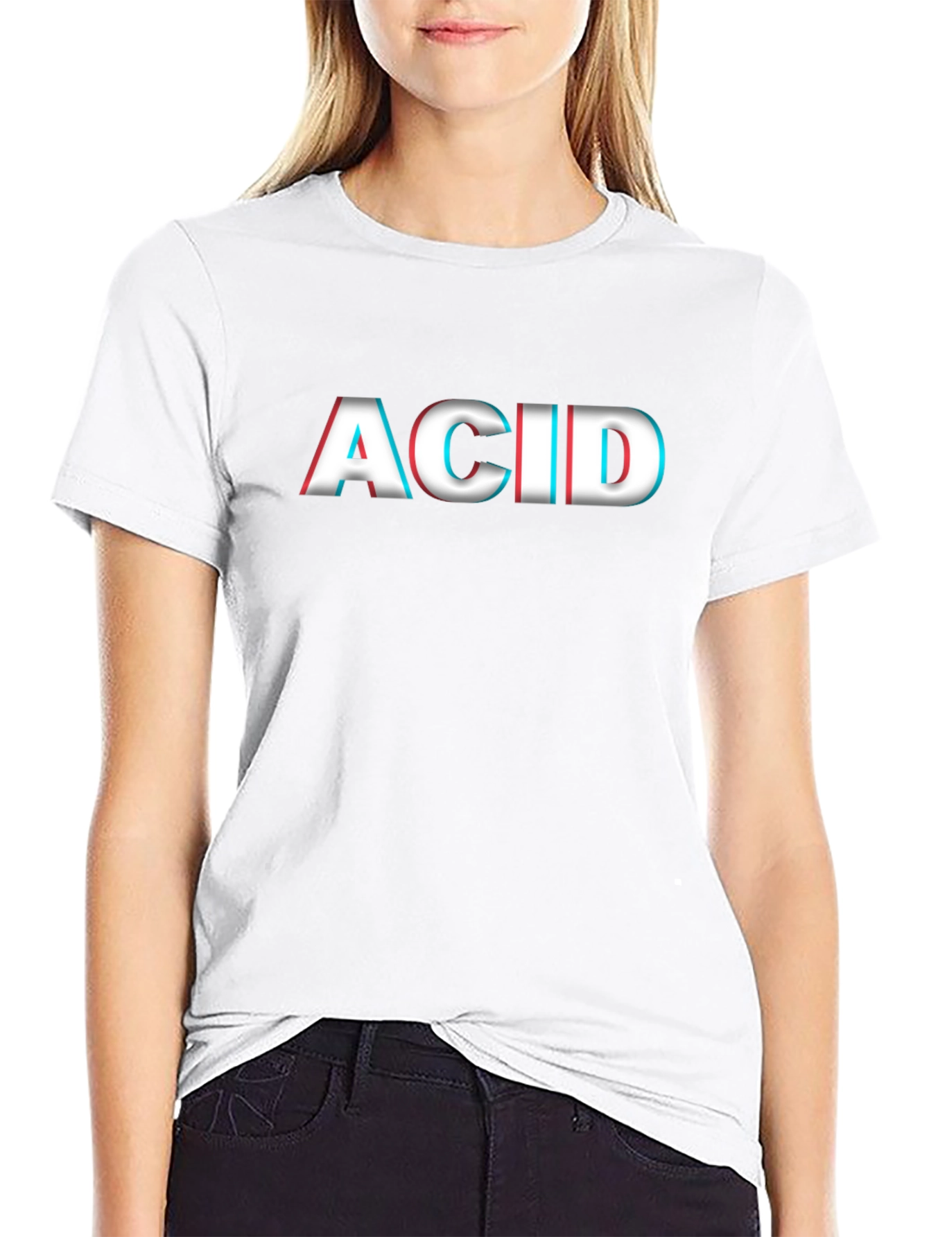 ACID 3D Effect Graphic Tee - Trendy & Stylish