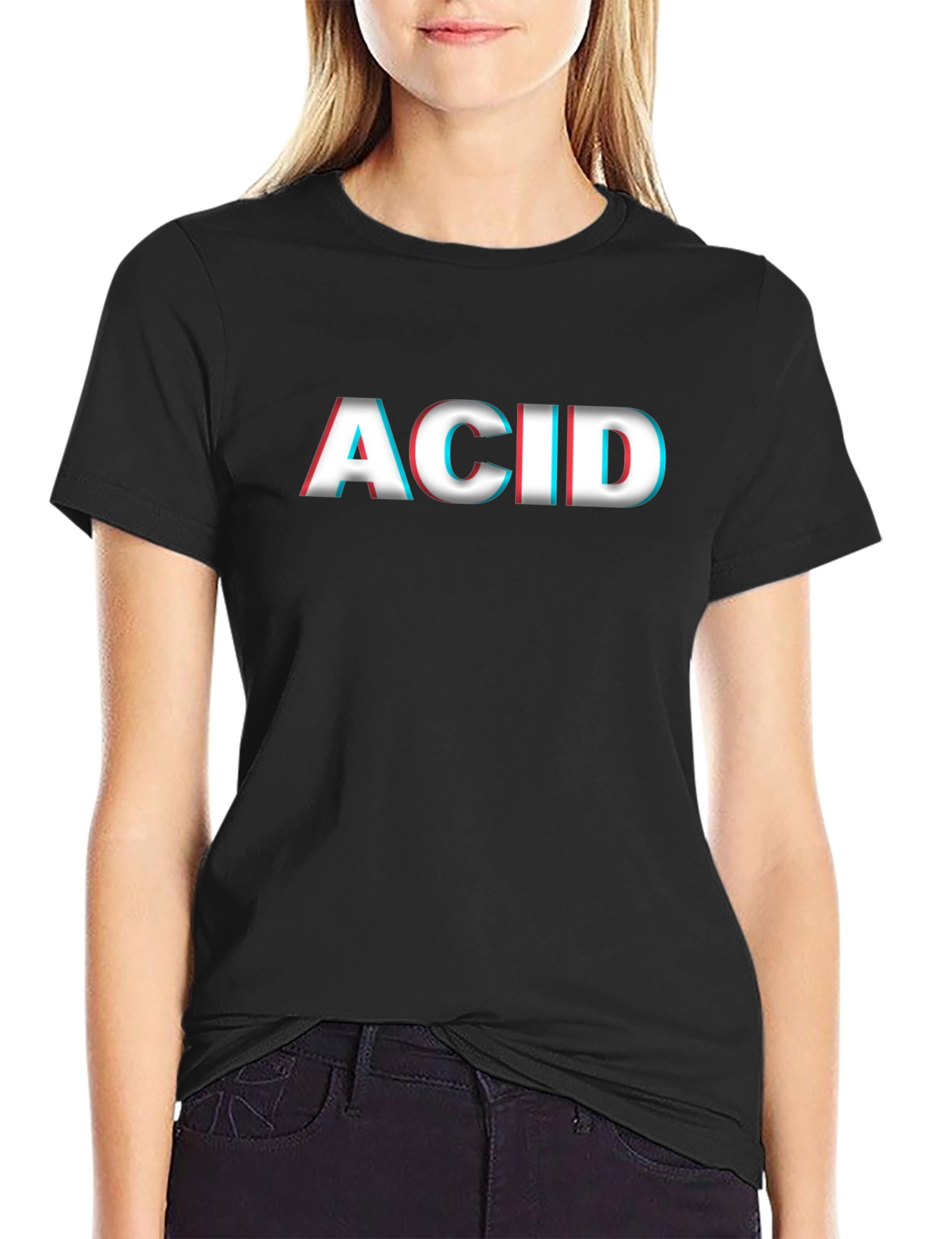 ACID 3D Effect Graphic Tee - Trendy & Stylish