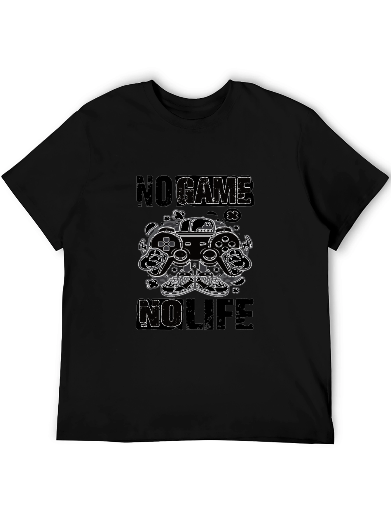 No Game No Life Gamer T-Shirt - Black