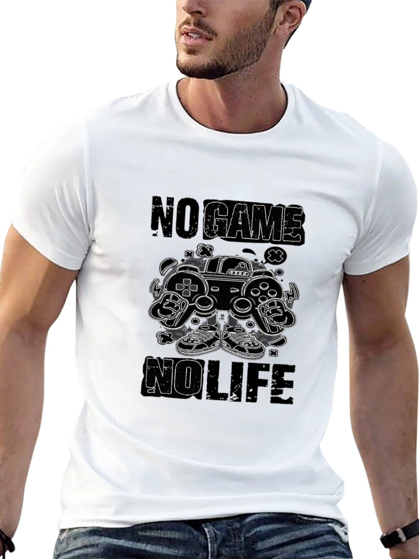 No Game No Life Gamer T-Shirt - Black