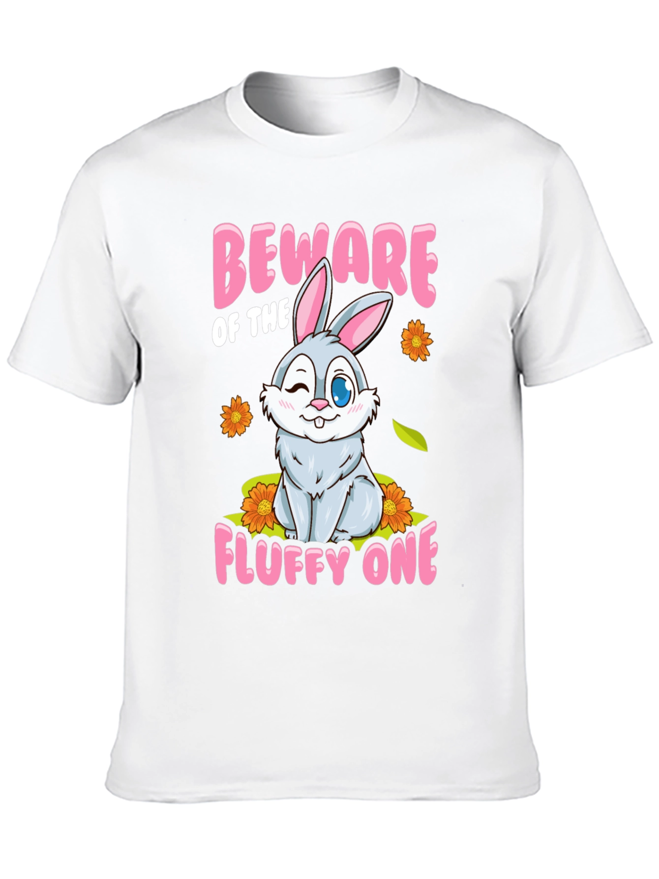 Beware of the Fluffy One Bunny T-Shirt