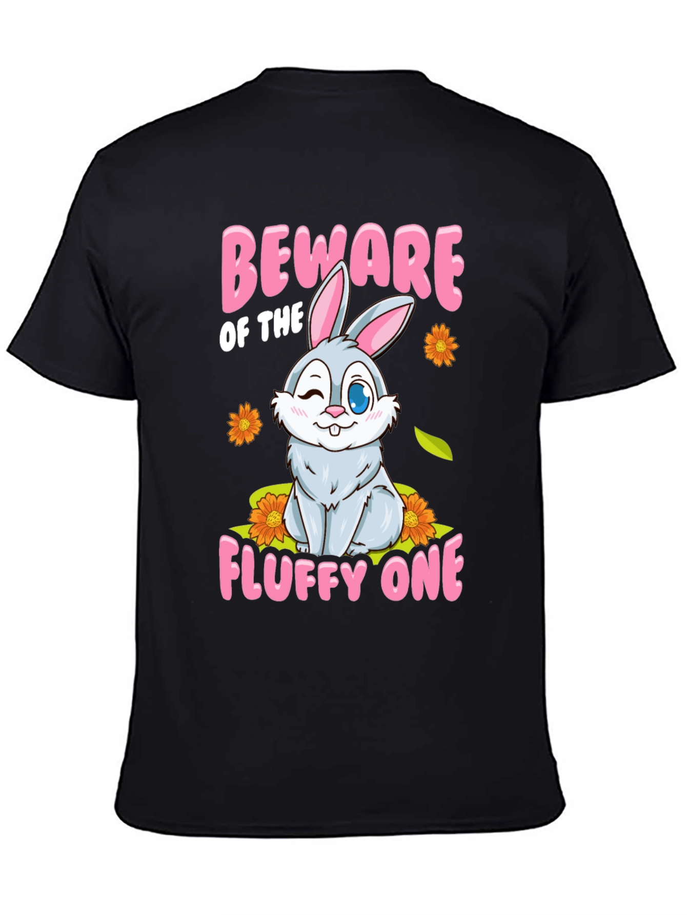 Beware of the Fluffy One Bunny T-Shirt