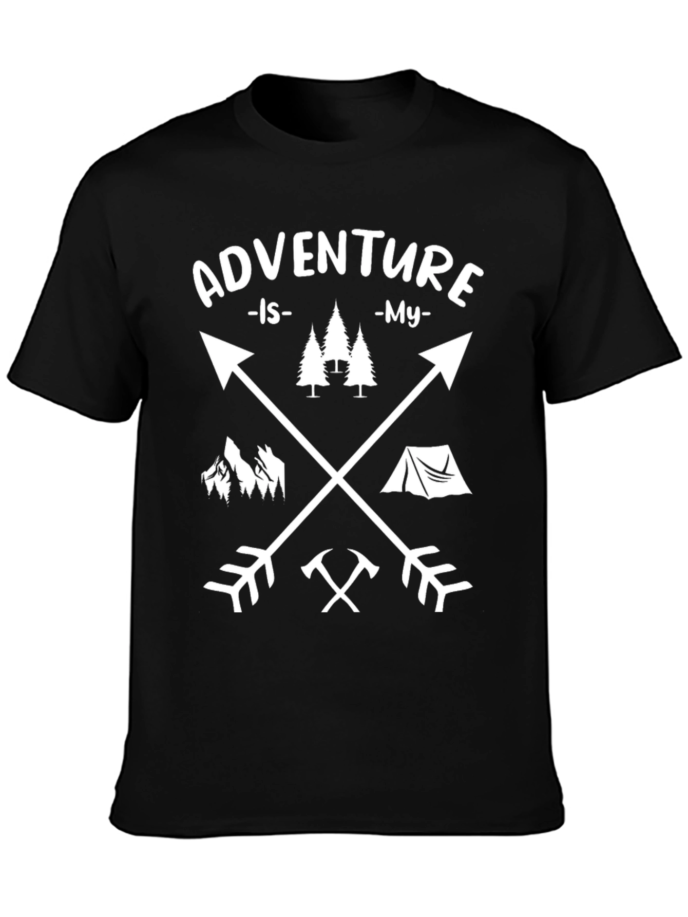 Adventure Is My Arrow T-Shirt - Black