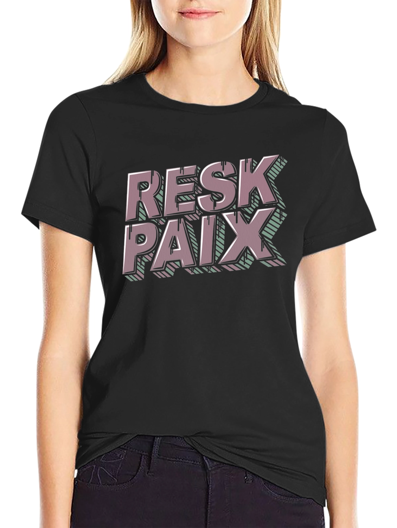 Resk Paix Graphic Tee - Trendy Casual Wear