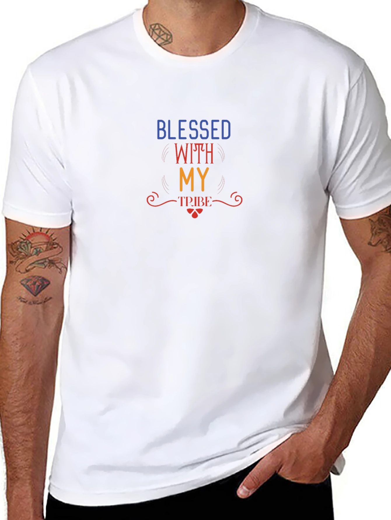 Blessed With My Tribe Graphic T-Shirt