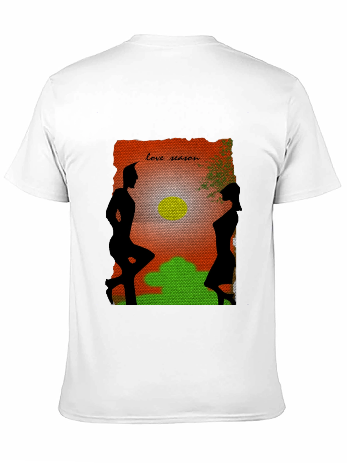 Love Season Silhouette Graphic Black Tee