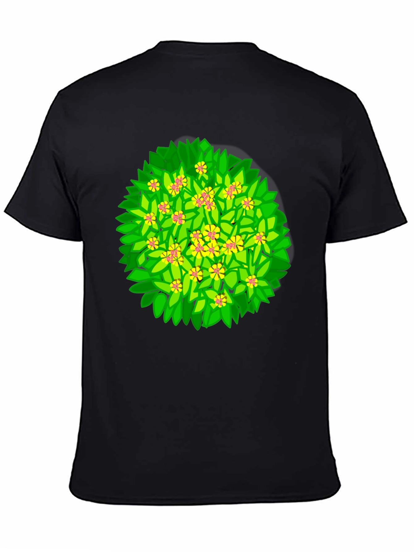 Floral Bush Graphic T-Shirt - Unique Design
