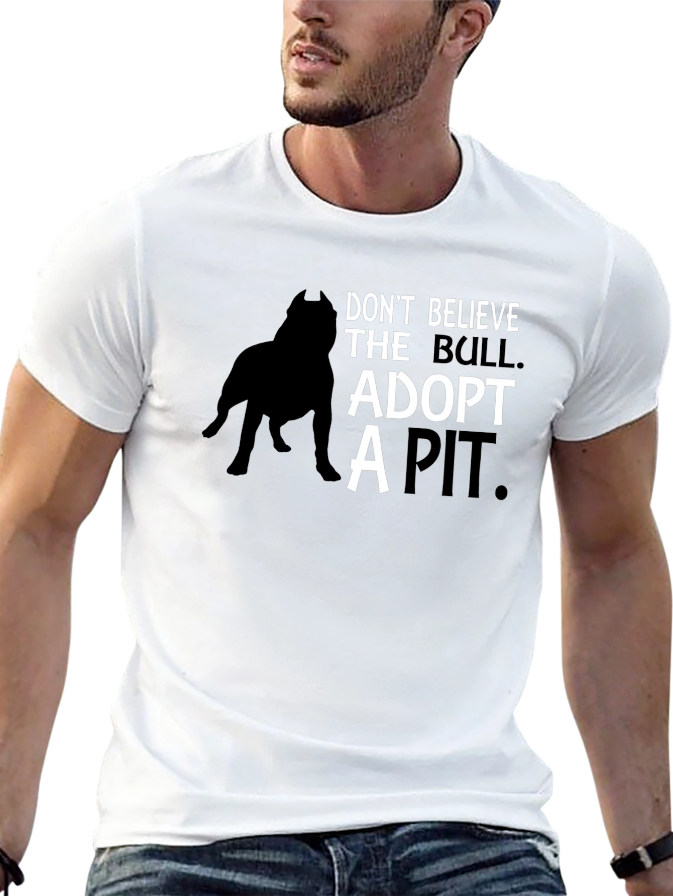 Adopt a Pit T-Shirt - Black