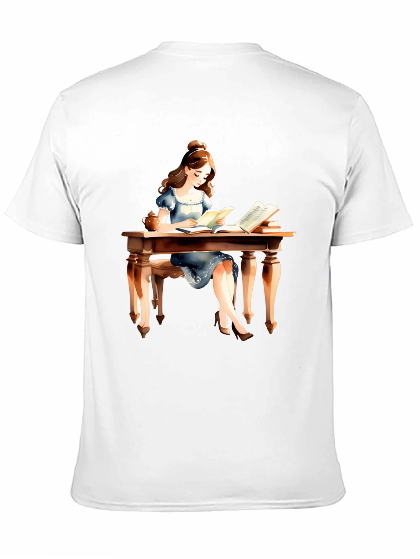 Book Lover T-Shirt - Reading Girl Graphic Tee