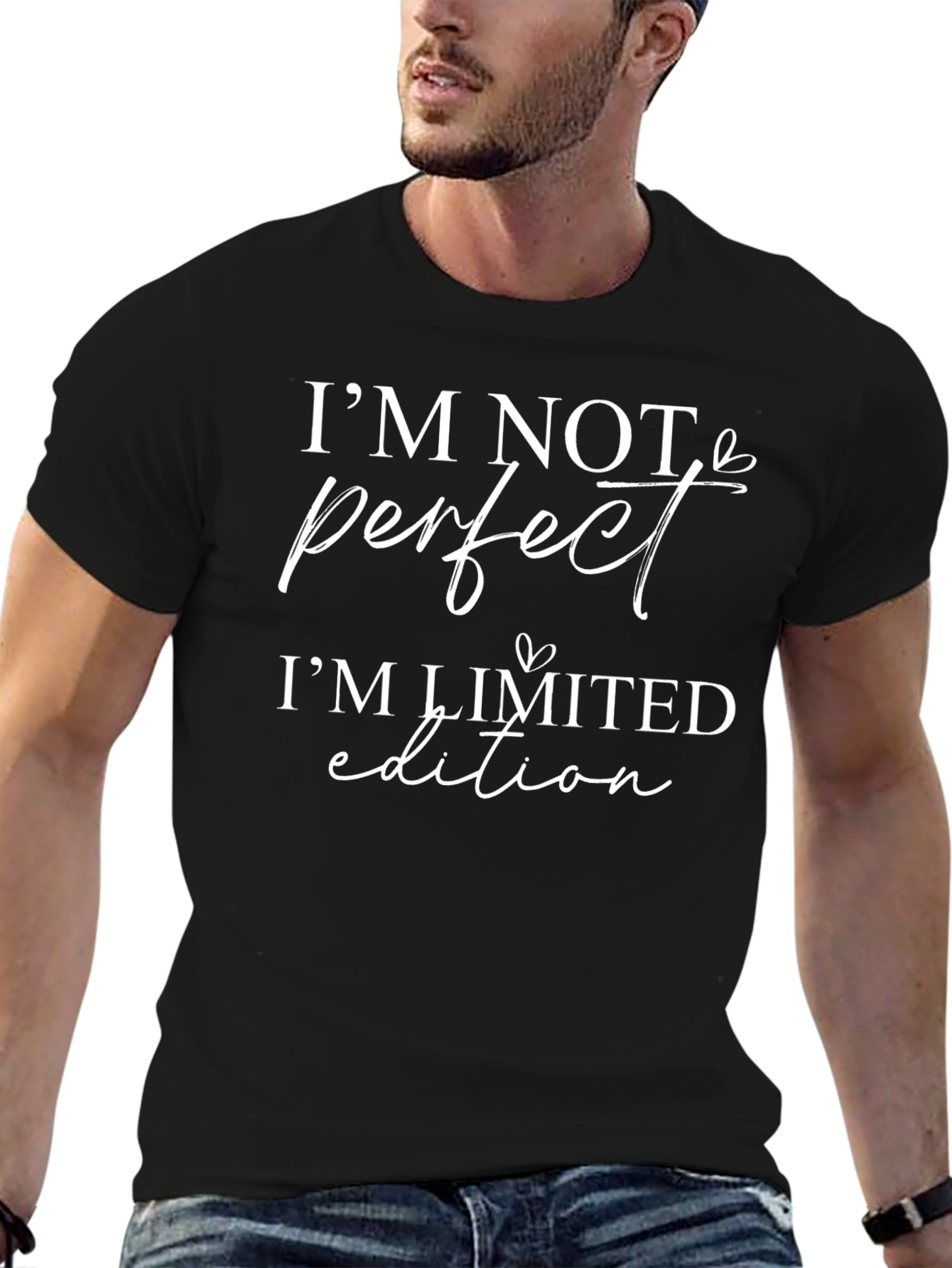 Im Not Perfect Im Limited Edition Black T-Shirt