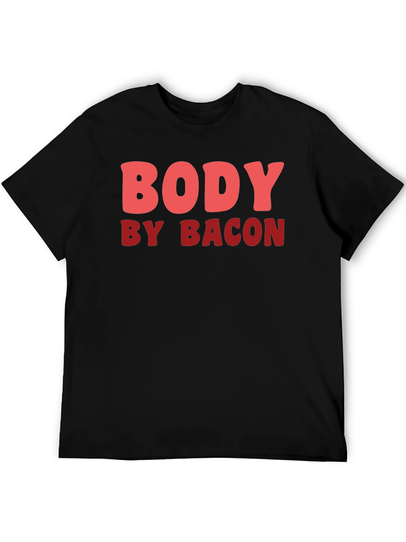 Body by Bacon Mens Black T-Shirt