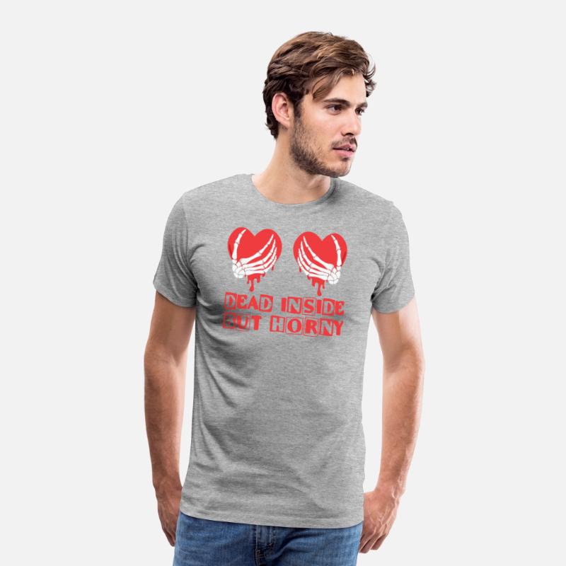 Dead Inside but horny Valentine Meme Skull Gift