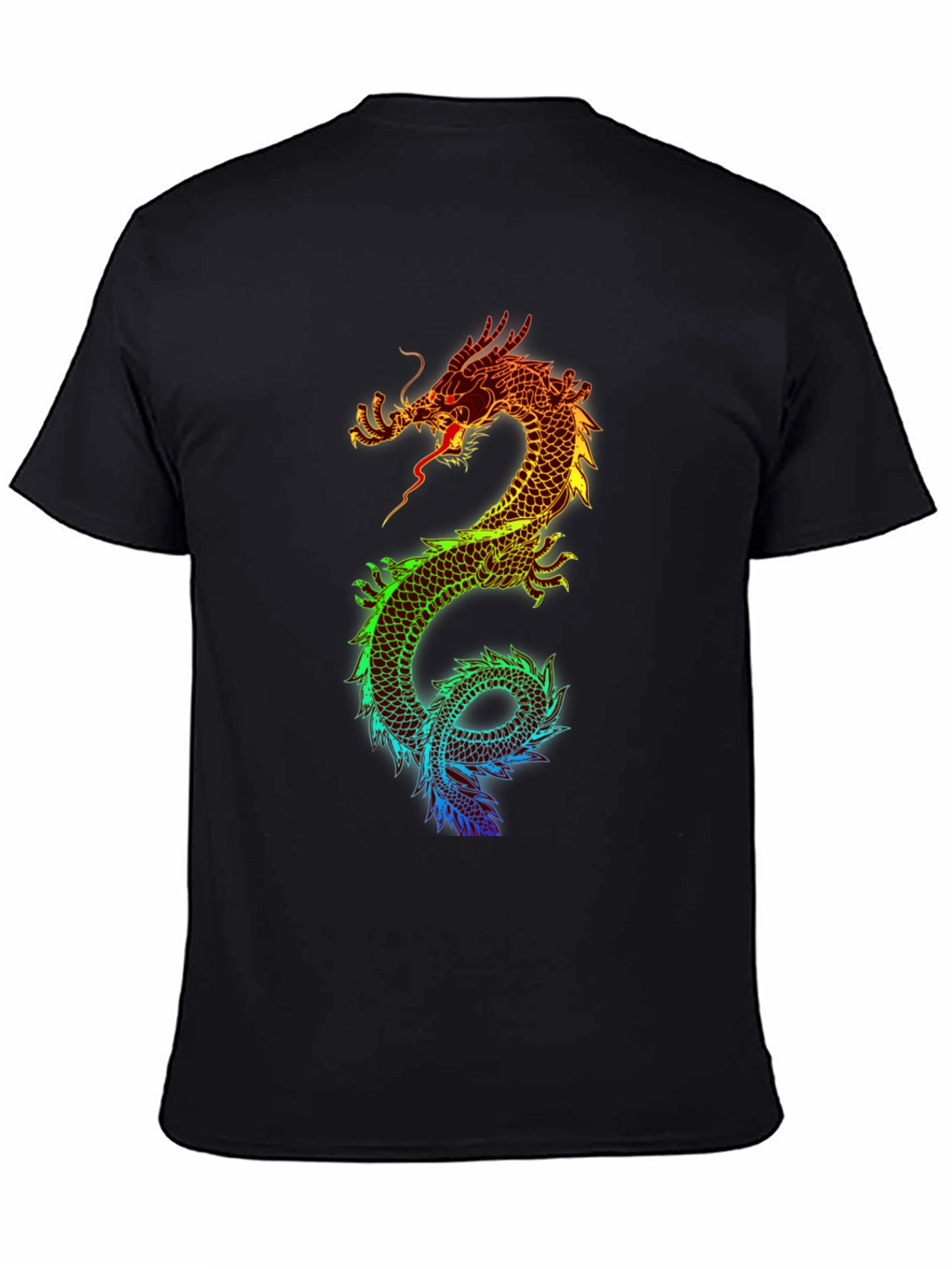Rainbow Dragon Graphic T-Shirt