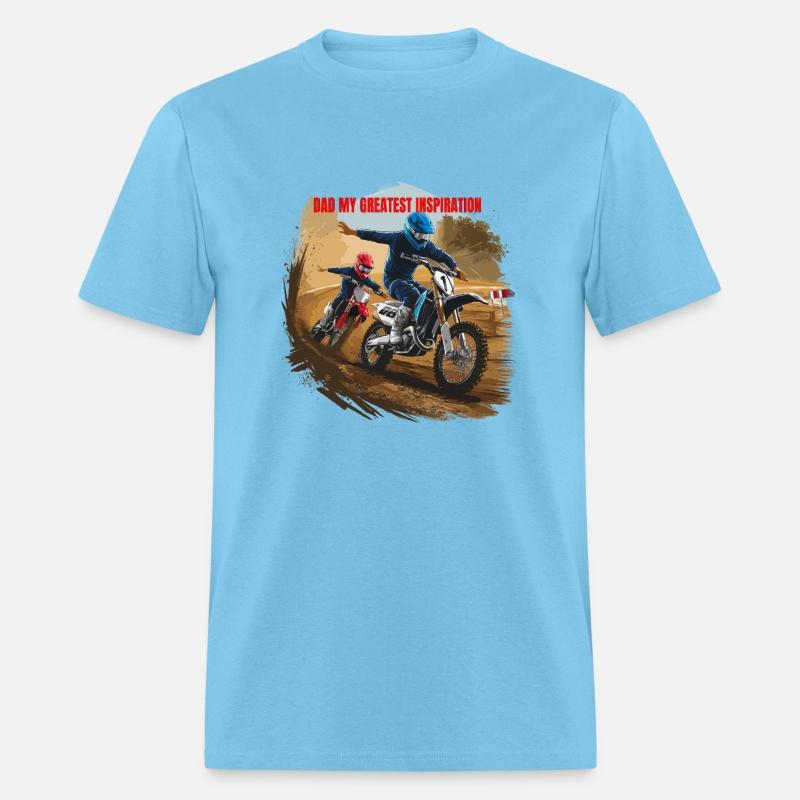 Dirt Track Duo: Motocross Father's Day Tee