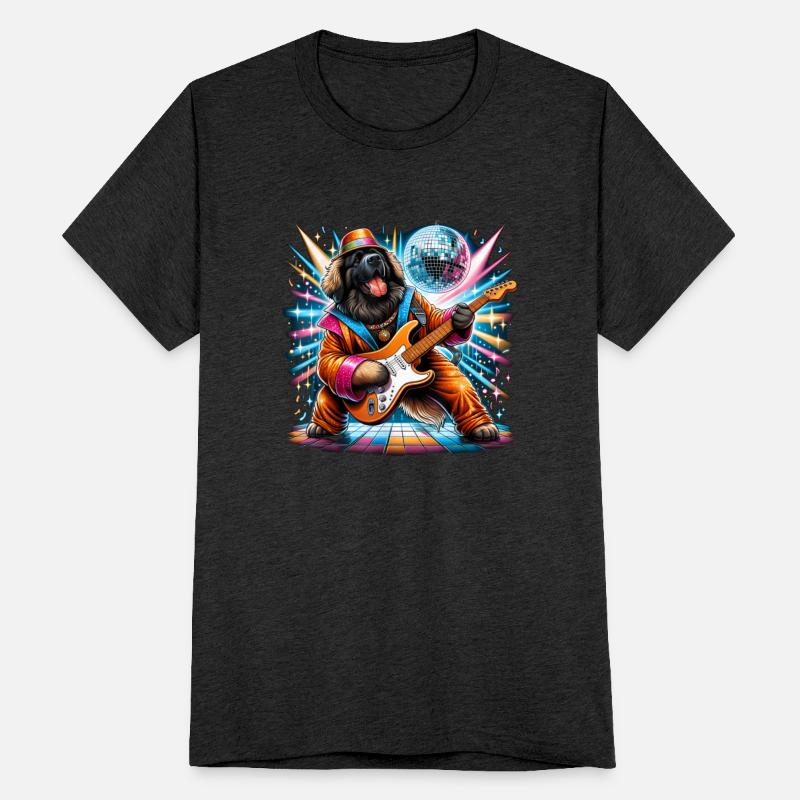 Disco Guitar Leonberger dog