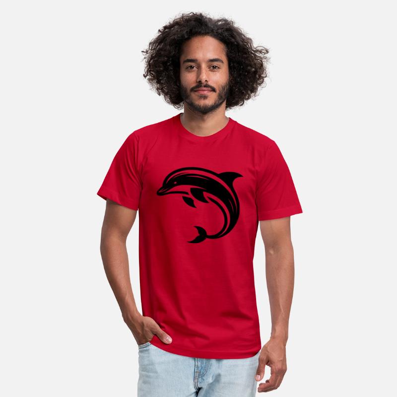 Diver Friends Design Dolphin Jumping