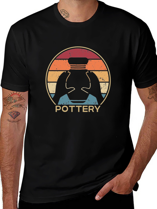 Vintage Pottery T-Shirt - Artistic Craft Design